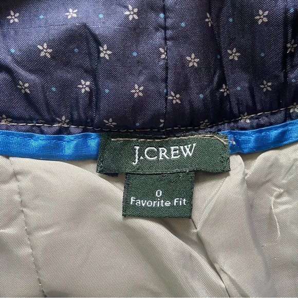 J Crew Favorite Fit wool plaid wide leg cuffed trousers pants. Size 0 - Picture 6 of 6